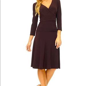 SLIMMING 3/4 SLEEVE TUMMY CONTROL FIT & FLARE